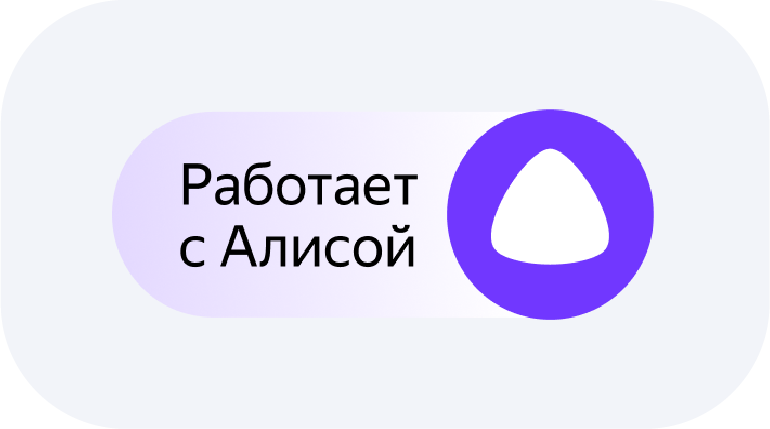 Работает с Алисой