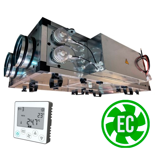 Установка вентиляционная приточно-вытяжная Node1-1200/RP,VEC(D),W Compact