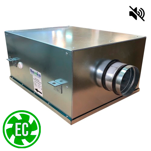 Вентилятор канальный круглый шумоизолированный VS(EC1)- 100(P190) Compact (0,05 кВт; 0,4А)