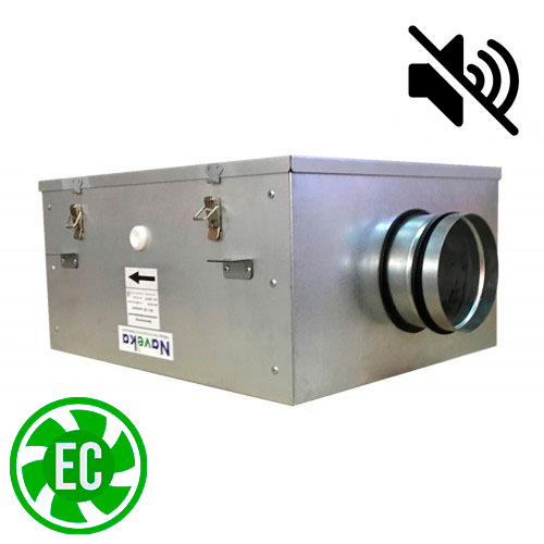 Вентилятор канальный круглый шумоизолированный VS(EC1)- 250(D225) Compact (0,14 кВт; 1,1А)