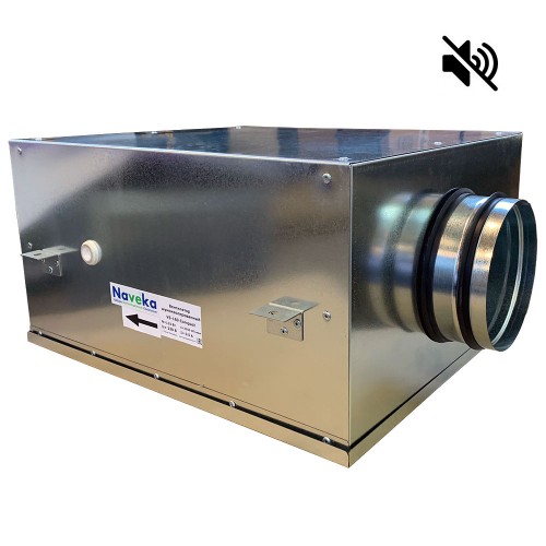 Вентилятор канальный круглый шумоизолированный VS(AC1)- 125(D190) Compact (0,07 кВт; 0,3А)